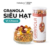 Granola Siêu Hạt 3 Vị Truyền Thống, Choco, Matcha - Ngũ Cốc Ăn Vặt Dinh Dưỡng Cao Cấp Ăn Kiêng Lành Mạnh by Hebekery