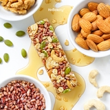 Thanh Ngũ Cốc Crunchy Granola Bar Không Đường Tinh Luyện Hebekery - 200g
