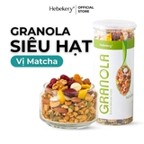 Granola Siêu Hạt 3 Vị Truyền Thống, Choco, Matcha - Ngũ Cốc Ăn Vặt Dinh Dưỡng Cao Cấp Ăn Kiêng Lành Mạnh by Hebekery