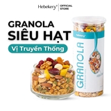 Granola Siêu Hạt 3 Vị Truyền Thống, Choco, Matcha - Ngũ Cốc Ăn Vặt Dinh Dưỡng Cao Cấp Ăn Kiêng Lành Mạnh by Hebekery