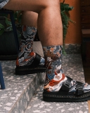 Samurai Over-print Socks by FISHE