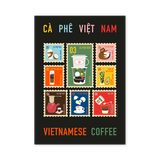 Cà Phê Stamp A2 A3 A4 Print