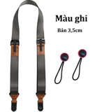 Dây đeo máy ảnh thao tác nhanh phối da thật bản lớn 3.5cm