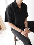 KKL V COLLAR SHIRT (tay ngắn 2 màu)