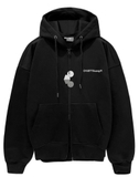 ZIP UP HOOD (black)