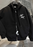 SS ZIP UP HOOD (black)