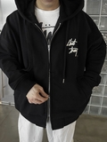 SS ZIP UP HOOD (black)