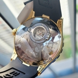 ĐỒNG HỒ NAM EDOX 83006-357JNC-NID AUTOMATIC CASE GOLD DÂY CAO SU
