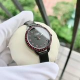 ĐỒNG HỒ NỮ BURGI QUARTZ CRYSTAL BLACK DIAL BUR161BK