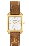 ĐỒNG HỒ NỮ CITIZEN EM049202A CHANDLER ECO-DRIVE BROWN WATCH 23X32MM