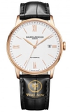 ĐỒNG HỒ BAUME & MERCIER CLASSIMA AUTOMATIC 18K ROSE GOLD DÂY DA  WATCH M0A10271