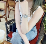 ĐÔNG HỒ NỮ GV2 BY GEVRIL WOMEN'S 12100B MILAN WHITE DIAL DIAMOND STAINLESS STEEL WRISTWATCH