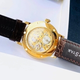 ĐỒNG HỒ NAM ORIENT STAR SKELETON WZ0031DX AUTOMATIC CASE GOLD DÂY DA