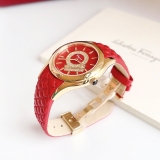 ĐỒNG HỒ NỮ SALVATORE FERRAGAMO FG4070014 LIRICA DIAMOND RED DIAL