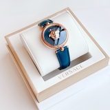 ĐỒNG HỒ NỮ VERSACE PALAZZO EMPIRE TEAL LEATHER WATCH 34MM VECQ00318