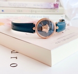 ĐỒNG HỒ NỮ VERSACE PALAZZO EMPIRE TEAL LEATHER WATCH 34MM VECQ00318