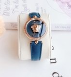 ĐỒNG HỒ NỮ VERSACE PALAZZO EMPIRE TEAL LEATHER WATCH 34MM VECQ00318
