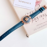 ĐỒNG HỒ NỮ VERSACE PALAZZO EMPIRE TEAL LEATHER WATCH 34MM VECQ00318
