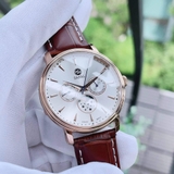 ĐỒNG HỒ NAM ZAPAL ZP201WR MẶT TRĂNG VIỀN VÀNG