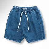 Quần short jean nam LƯNG THUN CÓ DÂY RÚT cao cấp LADOS - LD4104