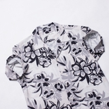 Sơ mi TN cổ VEST vải lụa HOA NHÀI (Jasmine Flower) LADOS - LD8152