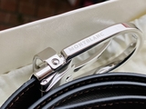 Dây Lưng Montblanc Horseshoe Buckle Shiny Pall-Coated Reversible Black/Brown Saffiano 113834