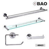 Bộ phụ kiện Inox Bao 4BN23 (có bán lẻ) - Phụ kiện nhà vệ sinh, nhà tắm