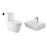 [Combo Inax] Bàn cầu cảm ứng ACT-832 + Lavabo inax L-312 treo tường