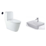 [Combo Inax] Bàn cầu cảm ứng ACT-832 + Lavabo inax L-345 bán âm bàn