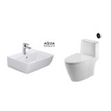 [Combo Inax] Bàn cầu cảm ứng ACT-902 + Lavabo inax AL-312 men sứ chống bám bẩn