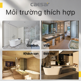 Bồn tắm dài Caesar AT3350/MT3350 (loại chân yếm - có massage)