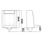 Bồn tiểu nam American Standard WP-6591 treo tường