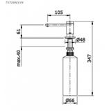 Bản vẽ Hộp Xà Phòng Toto TX728AEV1Z Gắn Chậu