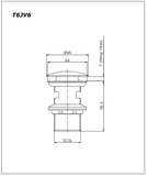 Bản vẽ kỹ thuật Nút xả nhấn Nút xả nhấn Toto T6JV6