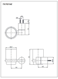 Bản vẽ kỹ thuật kệ bàn chải Toto TX707AE