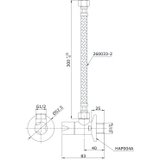 Bản vẽ van khóa chữ T Toto HAP004A-F