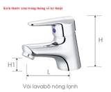 Vòi lavabo chậu rửa mặt Caesar B382CP/CU nóng lạnh