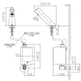 Vòi lavabo chậu rửa mặt Inax AMV-300 nước lạnh cảm ứng (AMV300)