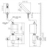 Vòi lavabo chậu rửa mặt Inax AMV-300K nóng lạnh cảm ứng (AMV300K)