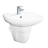 Lavabo chậu rửa mặt Viglacera BS409 treo tường chân ngắn