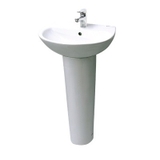 Lavabo chậu rửa mặt Inax L-285V treo tường + chân dài (L285V)