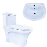 Bồn cầu 1 khối Ryoni 808P + Lavabo L102