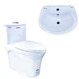 Bồn cầu 1 khối Ryoni 810P + Lavabo L102