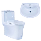 Bồn cầu 1 khối Ryoni 817P + Lavabo L102