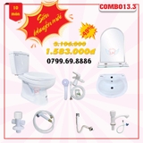 Combo Bồn cầu 2 khối Bồn cầu Ryoni R301 COMBO13.3