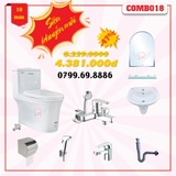 Combo Bồn cầu 1 khối Bồn cầu Ryoni 817P COMBO18