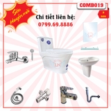 Combo Bồn cầu 1 khối  Cevita C501 COMBO19