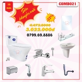 Combo Bồn cầu 1 khối  Cevita C503 COMBO21