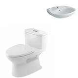 Combo Bồn cầu 1 khối Inax C-969 + Lavabo L284