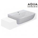 Lavabo chậu rửa mặt Inax AL-345V bán âm sứ chống bám bẩn Aquaceramic (AL345V)